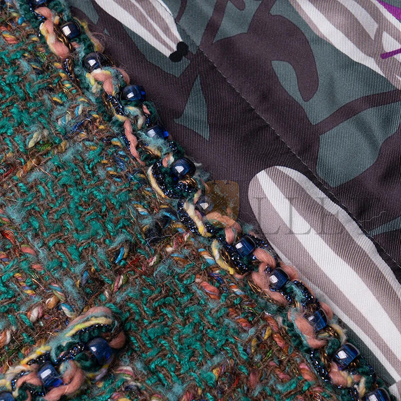 Ch**el green tweed jacket p75152